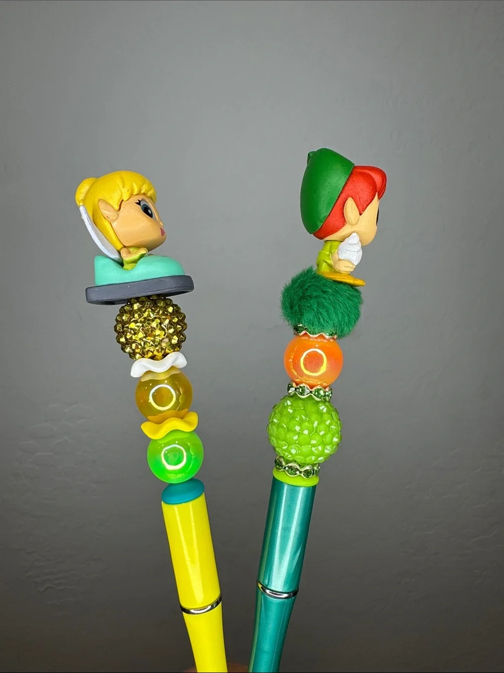 Doorables Custom Pens - Tinkerbell & Peter Pan